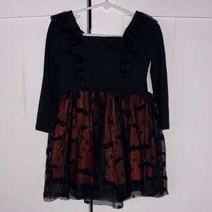 Cat & Jack Black and Orange Bat Costume Dress